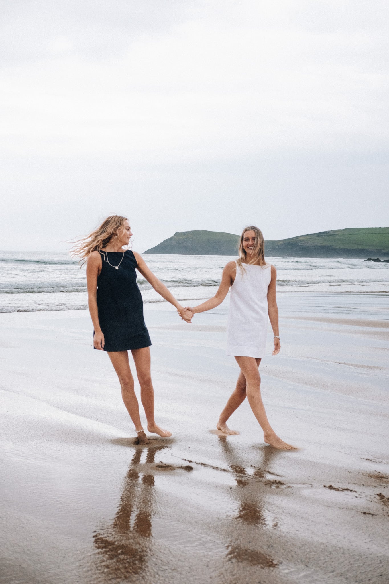 Navy Sassy Linen Dress