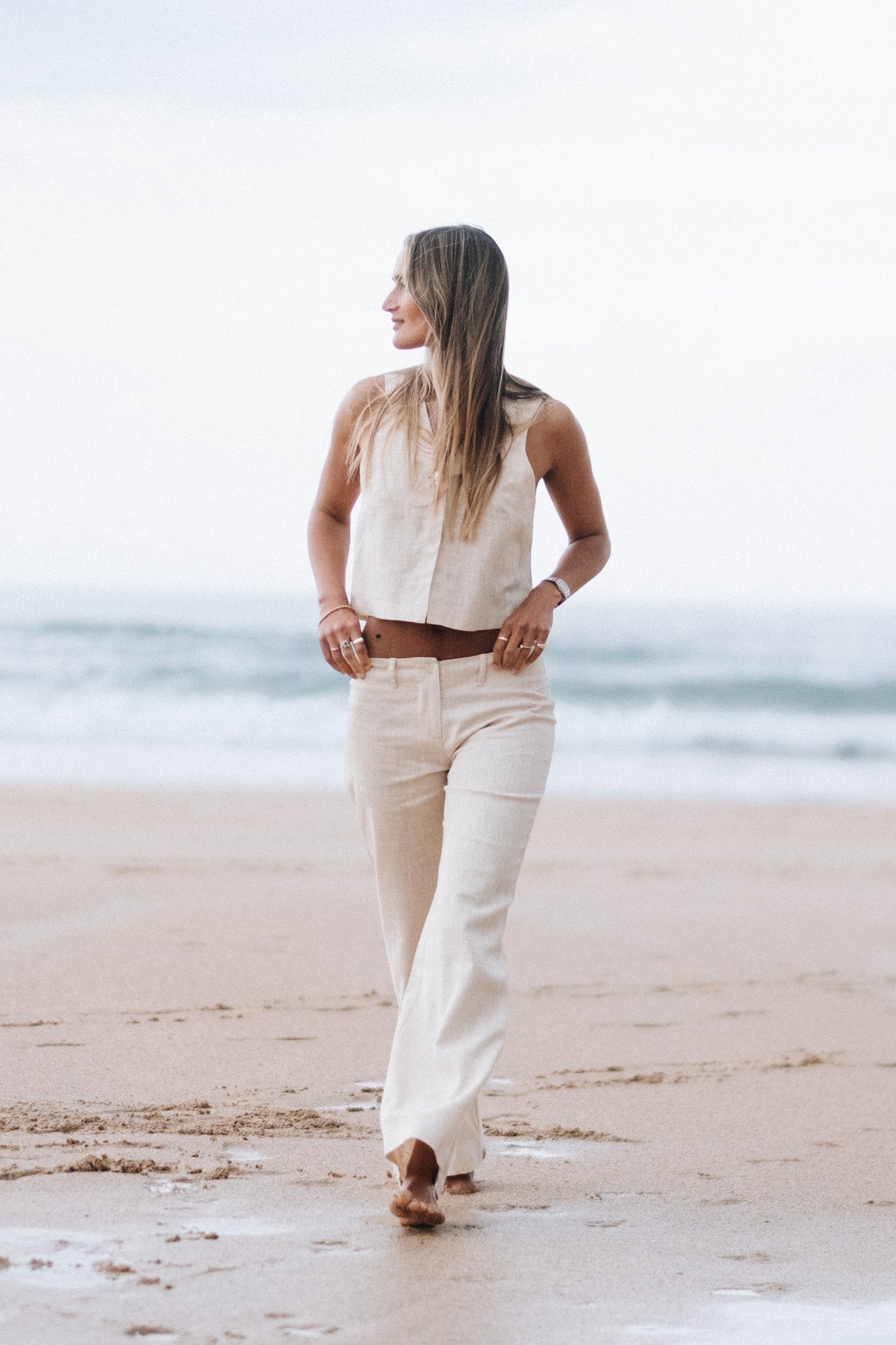 Sandy Squid Linen Trousers