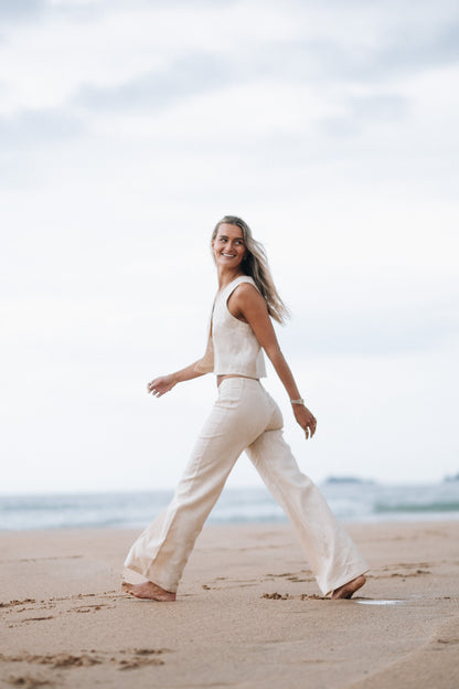 Sandy Squid Linen Trousers