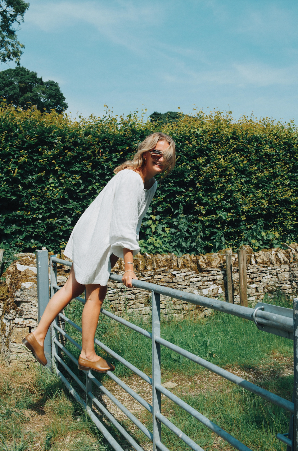 The Rose Dress, French White Cotton